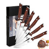 imarku Steak Knives Set, 6 Pieces, Premium Stainless Steel, Chef Knife, Silver
