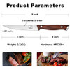 imarku Steak Knives Set, 6 Pieces, Premium Stainless Steel, Chef Knife, Silver