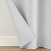 ECLIPSE ANDOVER SOLID TRIPLEWEAVE GROMMET CURTAINS (2 PANELS) 42 X 84 IN - WHITE