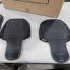 KIVAGURU LEATHER SEAT COVERS PREMIUM FAUX CAR SEAT COVERS PROTECTORS - BLACK/RED