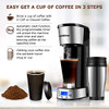 BONSENKITCHEN PROGRAMMABLE SINGLE SERVE COFFEE MAKERS CM8006 - BLACK/SILVER