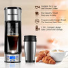 BONSENKITCHEN PROGRAMMABLE SINGLE SERVE COFFEE MAKERS CM8006 - BLACK/SILVER