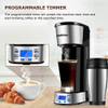 BONSENKITCHEN PROGRAMMABLE SINGLE SERVE COFFEE MAKERS CM8006 - BLACK/SILVER