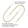 BEL AVENIR CURTAIN ROPES TIEBACKS HOLDBACKS 2 Packs 2Pcs By 1Pcs - BEIGE New