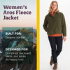 MARMOT WOMEN'S AROS BUTTON-UP JACKET - FLEECE WITH RETRO STYLE - S - NORI New