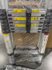 SOCTONE TELESCOPING A FRAME 16.5 FT ALUMINUM EXTENSION LADDER,330 LB - SILVER