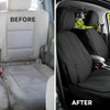 Zone Tech Full Set of 5 Seat Covers for Cars Waterproof Nappa Leather - Black New