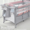 ADOVEL BABY BASSINET BEDSIDE CRIB PACK PLAY MATTRESS DIAPER CHANGER - PINK