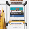 WHITMOR DOUBLE ROD FREESTANDING CLOSET ORGANIZER - GREY