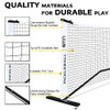 A11N SPORTS Portable Pickleball Net System - White & Black