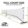A11N SPORTS Portable Pickleball Net System - White & Black