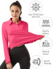 FKEEP WOMEN LONG SLEEVE POLO SHIRT GOLF SPORT TOP ATHLETIC SPORTSWEAR - L New