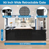 90 Inch Retractable Baby Gates Extra Wide Dog Gate Outdoor Retractable Gate 90 Inch Retractable Baby Gates Extra Wide Dog Gate Outdoor Retractable Gate
