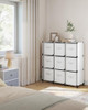 SONGMICS Storage Organizer Storage Boxes Set of 9-Cube Organizer ULPC092W01 WHTE