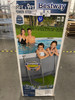 BESTWAY POWER STEEL 18' X 9' X 48" OVAL METAL FRAME ABOVE GROUND POOL - GRAY