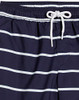 AMAZON ESSENTIALS MEN'S 9" QUICK-DRY SWIM TRUNK - SIZE: MEN M - NAVY/STRIPE New