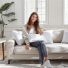 WUUYUEF 12 X 20 Pillow Insert Set of 2 Indoor Throw Pillow Insert - White