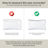 WUUYUEF 12 X 20 Pillow Insert Set of 2 Indoor Throw Pillow Insert - White