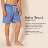 AMAZON ESSENTIALS MEN'S 9" QUICK-DRY SWIM TRUNK - SIZE: MEN'S S - GREY STRIPE New