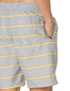 AMAZON ESSENTIALS MEN'S 9" QUICK-DRY SWIM TRUNK - SIZE: MEN'S S - GREY STRIPE New
