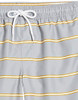 AMAZON ESSENTIALS MEN'S 9" QUICK-DRY SWIM TRUNK - SIZE: MEN'S S - GREY STRIPE New