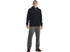 1300123 UNDER ARMOUR MEN'S HUSTLE FLEECE HOODIE BLACK SIZE XL New