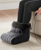 MICRO FLANNEL ELECTRIC FLEECE-LINED FOOT WARMER -MEDIUM - GRAY