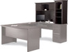 Realspace Broadstreet 65”W Hutch for U-Shaped Desk 3289176 - Walnut