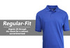GALAXY BY HARVIC MENS POLO PIQUE SHIRT - SIZE 2XL - ROYAL BLUE New