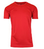 GALAXY BY HARVIC MEN'S PERFORMANCE ACTIVE SHORT SLEEVE TEE - SIZE SMALL - RED New