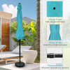 Simple Deluxe 7.5ft Patio Umbrella Outdoor Table Market Yard Umbrella -Turquoise
