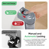 Likzest Retractable Baby Gate Mesh Baby and Pet Gate 33" Tall SH20.006DC - Gray New