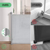Likzest Retractable Baby Gate Mesh Baby and Pet Gate 33" Tall SH20.006DC - Gray New
