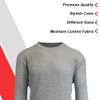 JMTH-3800HG Galaxy by Harvic Men's Crew Neck Thermal Shirt Gray S New