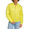 LEVI'S WOMENS RELAXED BOMBER JACKET SIZE: WOMEN L - YELLOW/GREEN SHEEN New