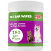 MEIQI 180 COUNT DOG EAR CLEANER WIPES ,DOG EAR WIPES ,GENTLY REMOVE EAR WAX New
