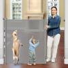 Extra Tall Retractable Mesh Gate for Kids & Pets - Prevent Jumping Over
