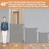 Extra Tall Retractable Mesh Gate for Kids & Pets - Prevent Jumping Over