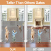 Extra Tall Retractable Mesh Gate for Kids & Pets - Prevent Jumping Over