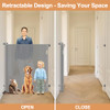 Extra Tall Retractable Mesh Gate for Kids & Pets - Prevent Jumping Over