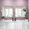 KOHROS SQUARE BEVELED POLISHED FRAMELESS WALL MIRROR FOR BATHROOM, 23.6"X23.6"