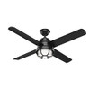 HUNTER SEAROW OUTDOOR WITH LED LIGHT 54 INCH CC55086-A - MATTE BLACK