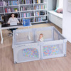 ANGELBLISS BABY PLAYPEN WITH STAR PRINT 50"X50" - GRAY
