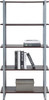 Realspace Trezza 60"H 4-Shelf Bookcase 4108440 - Warm Walnut