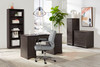 Realspace Trezza 60"H 4-Shelf Bookcase 4108440 - Warm Walnut