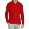 GALAXY BY HARVIC LONG SLEEVE MEN'S PIQUE POLO SHIRT SIZE MEN L RED New