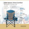 ARROWHEAD OUTDOOR XXL FOLDING PADDED CAMPING CHAIR KKS0331U - BLUE