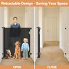 HEELALBABY 48" EXTRA TALL RETRACTABLE BABY GATE WIDE DOG GATE - BLACK New