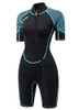 ZIFUMEI 3MM SHORTY FULL WETSUIT MEN/WOMEN - SIZE: XL - BLACK/TURQUOISE