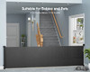 DYNABLISS 118" RETRACTABLE BABY GATES EXTRA WIDE LARGE OPENING NYLON/POLYESTER